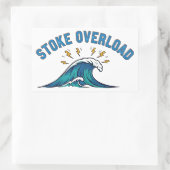 Stoke-Überlastwelle Rechteckiger Aufkleber (Tasche)