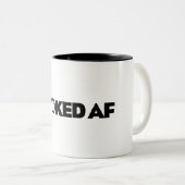 Stoked AF Zweifarbige Tasse (VorderseiteRechts)