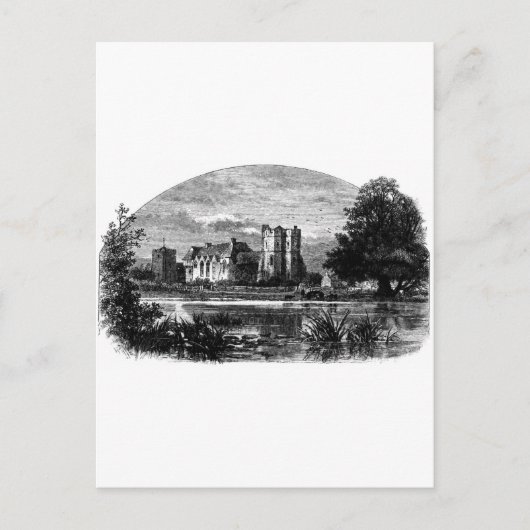 Stokesay Castle 1897 Postkarte (Vorderseite)
