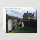 Stokesay Castle Manor House Shropshire England Postkarte (Vorne/Hinten)