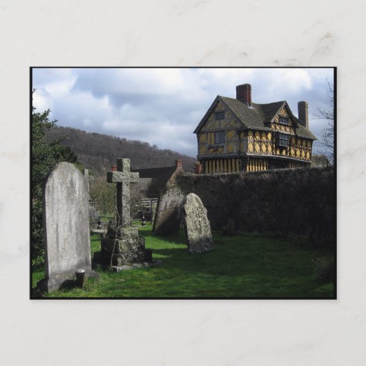 Stokesay Castle Manor House Shropshire England Postkarte (Vorderseite)