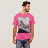 Stokksnes Icelandic Mountain Beach Sunset - Landsc T-Shirt (Vorne ganz)
