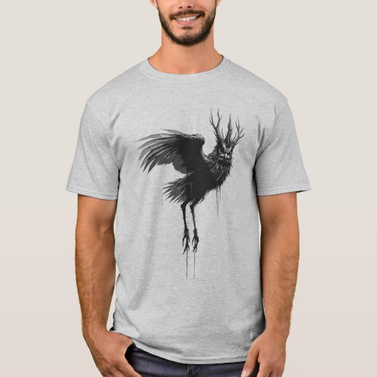 Stolas Mitternachtskrone erhebt sich T-Shirt (Vorderseite)
