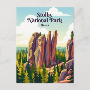 Stolby Nationalpark Russland Postkarte