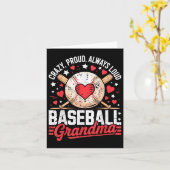 Stold immer Loud Grandma Baseball Großmütter Karte (Gelbe Blume)