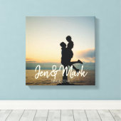 Stolen Foto. Name und Jahr Typografie. Leinwanddruck (Insitu (Holzboden))