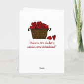 Stolen Kisses - Valentine Feiertagskarte (Rückseite)