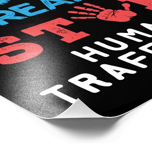 Stolen Menschen trotzen Träumen stoppen Menschenha Fotodruck (Ecke)