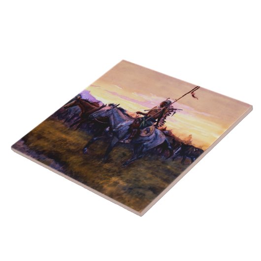 "Stolen Pferde" von Charles M. Russell Fliese (Seite)