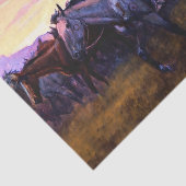 "Stolen Pferde" von Charles M. Russell Seidenpapier (Ausschnitt)