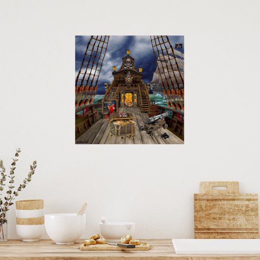 STOLEN PIRATE TREASING POSTER (Küche)