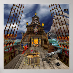 STOLEN PIRATE TREASING POSTER