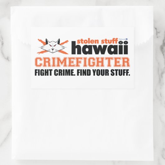 Stolen Stuff Hawaii Crimefighter Sticker (Tasche)