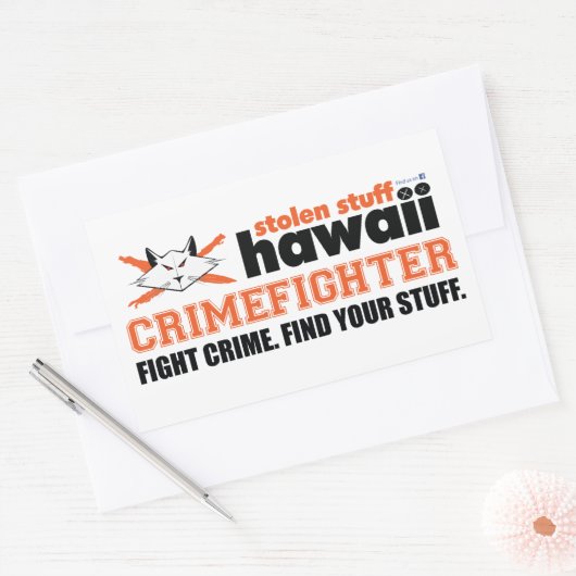 Stolen Stuff Hawaii Crimefighter Sticker (Umschlag)