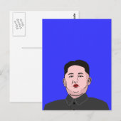 Stolid Kim Jong-un Postkarte (Vorne/Hinten)