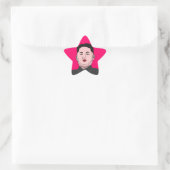 Stolid Kim Jong-un Stern-Aufkleber (Tasche)
