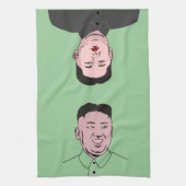 Stolid Kim Jong-UNO Geschirrtuch (Vertikal)