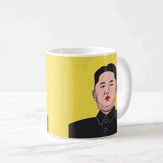Stolid Kim Jong-UNO Kaffeetasse (VorderseiteRechts)