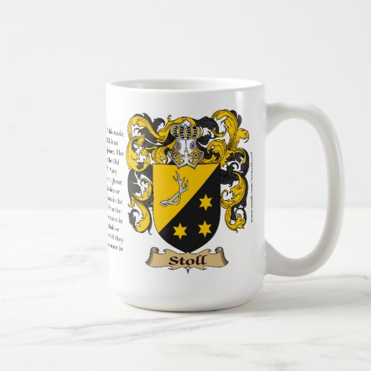 Stoll, der Ursprung, die Bedeutung und das Wappen Kaffeetasse (Rechts)