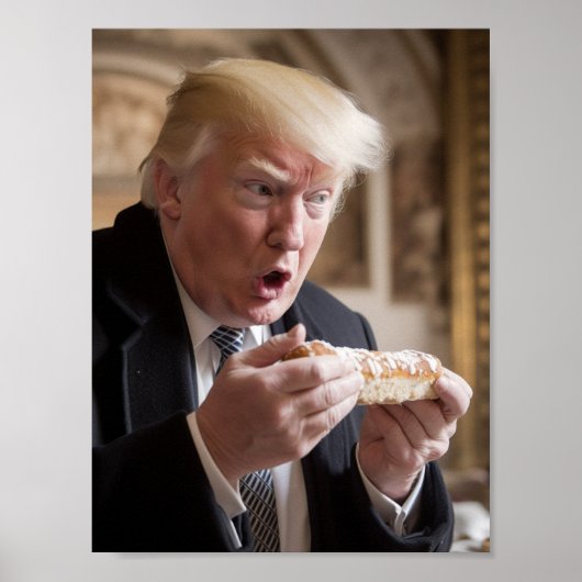 Stollen Bread Trump Joke Poster (Vorne)