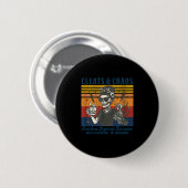 Stollen & Chaos Skelett Fußballmutter lustig Button (Vorne & Hinten)