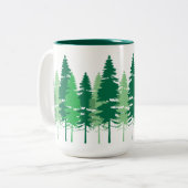 Stollenkiefern Zweifarbige Tasse (Vorderseite Links)