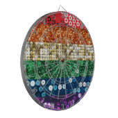 Stolperflagge Dartscheibe (Vorderseite Links)