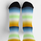 Stolperflagge des Gradient AroAce Agender Socken (Oben)