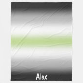 Stolperflagge für Gradient Agender mit Individuell Fleecedecke (Vorderseite)