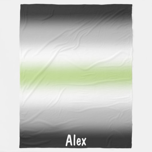 Stolperflagge für Gradient Agender mit Individuell Fleecedecke (Vorderseite)