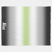 Stolperflagge für Gradient Agender mit Individuell Fleecedecke (Vorderseite (Horizontal))