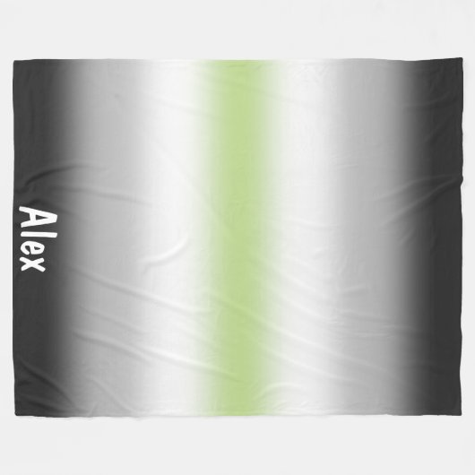 Stolperflagge für Gradient Agender mit Individuell Fleecedecke (Vorderseite (Horizontal))