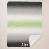 Stolperflagge für Gradient Agender mit Individuell Sherpadecke (Vorderseite)