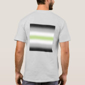 Stolperflagge für Gradient Agender mit Individuell T-Shirt (Rückseite)