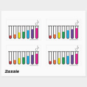 Stolperflagge für Teströhren - - Babys mit Wissens Rechteckiger Aufkleber (Blatt)