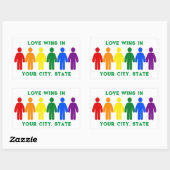 Stolperflagge Rechteckiger Aufkleber (Blatt)