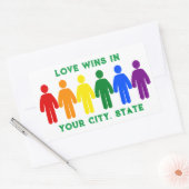 Stolperflagge Rechteckiger Aufkleber (Umschlag)