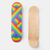 Stolpergitter: Rainbow-Flag Skateboard (Vorderseite)