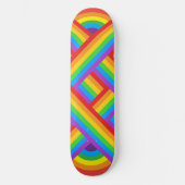 Stolpergitter: Rainbow-Flag Skateboard (Vorderseite)