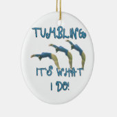 Stolpern es ist, was ich Gymnast tue Keramik Ornament (Rechts)