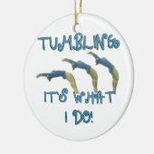 Stolpern es ist, was ich Gymnast tue Keramik Ornament (Links)