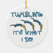 Stolpern es ist, was ich Gymnast tue Keramik Ornament (Hinten)