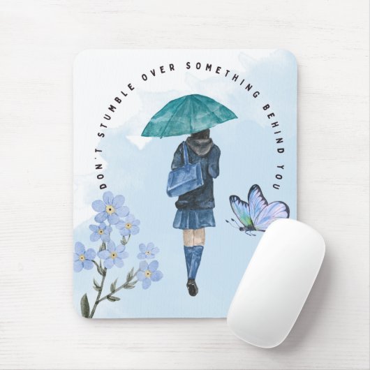 Stolpern Sie nicht über etwas hinter Ihnen Mousepad (Mit Mouse)