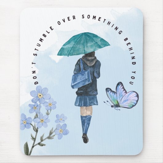 Stolpern Sie nicht über etwas hinter Ihnen Mousepad (Vorne)