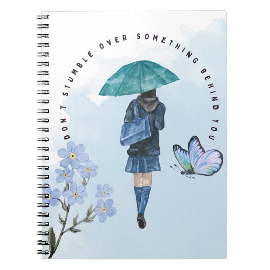 Stolpern Sie nicht über etwas hinter Ihnen Notizblock (Vorderseite)