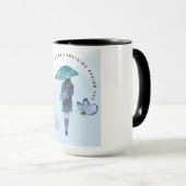 Stolpern Sie nicht über etwas hinter Ihnen Tasse (VorderseiteRechts)