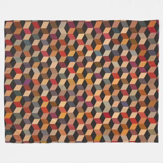 Stolpernblöcke Fleecedecke (Vorderseite (Horizontal))