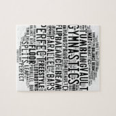 Stolpernde Gymnastik-Wort-Wolke Puzzle (Horizontal)