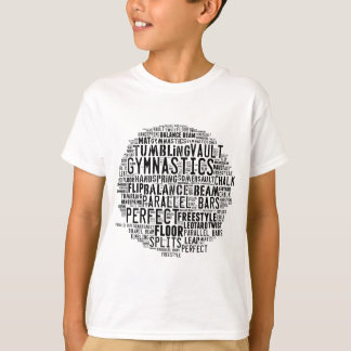 Stolpernde Gymnastik-Wort-Wolke T-Shirt
