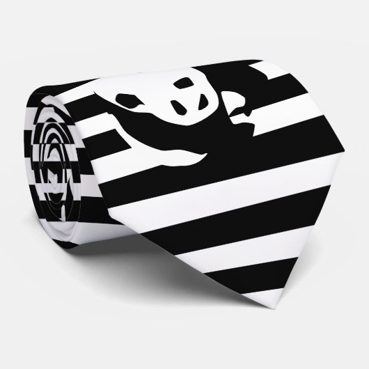 Stolpernde Panda-Krawatte Krawatte (Gerollt)